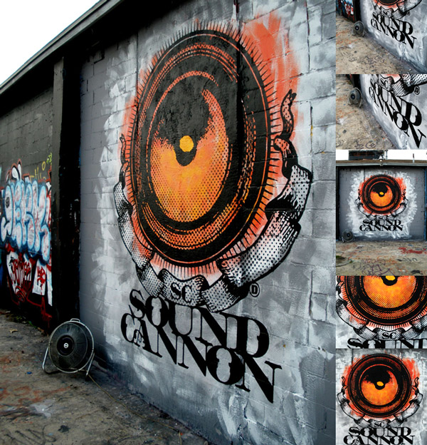 Sound Cannon Wall Mural