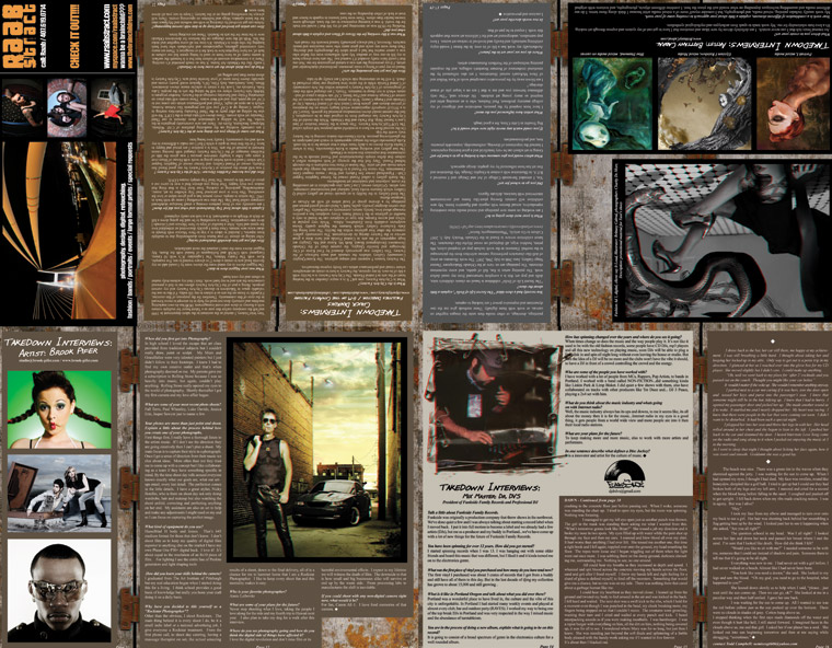 TAKEDOWN Mag Volume 2, Issue E Back