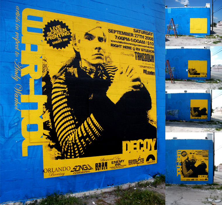 Warhol Mural Side of Warehouse